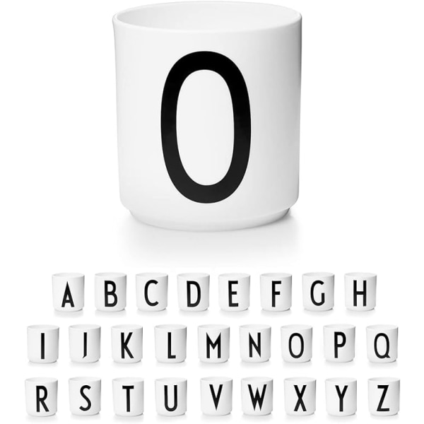 Bokstav kaffekopp / bokstavsmugg enkel stil（Letter O）