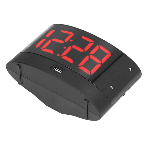 Digital väckarklocka USB-laddningsväckarklocka med 3 vibrationslägen och 2 tidslägen