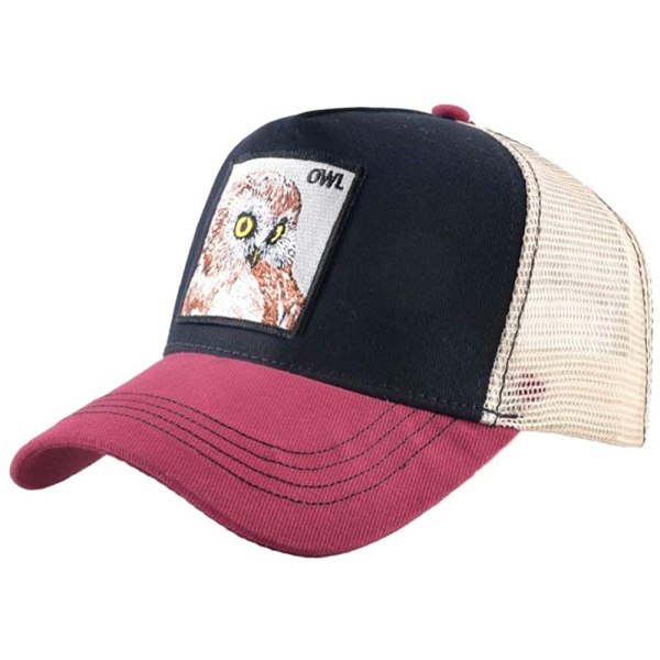 Unisex Animal Mesh Trucker Hat Snapback Brodeeratut Patch Baseball Caps, MTY-RD2