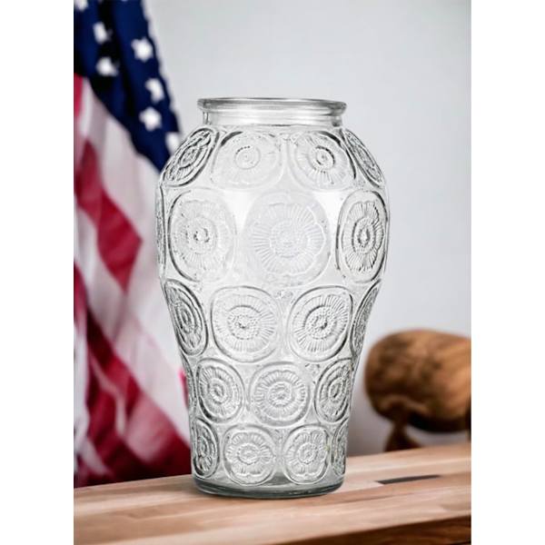 Blomglas Vas Transparent 9.4\" Heminredning Present Vas