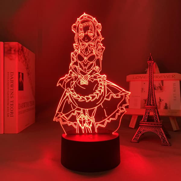 3D LED Lys Genshin Impact Akryl LED Lampe Spil 3dnatlys