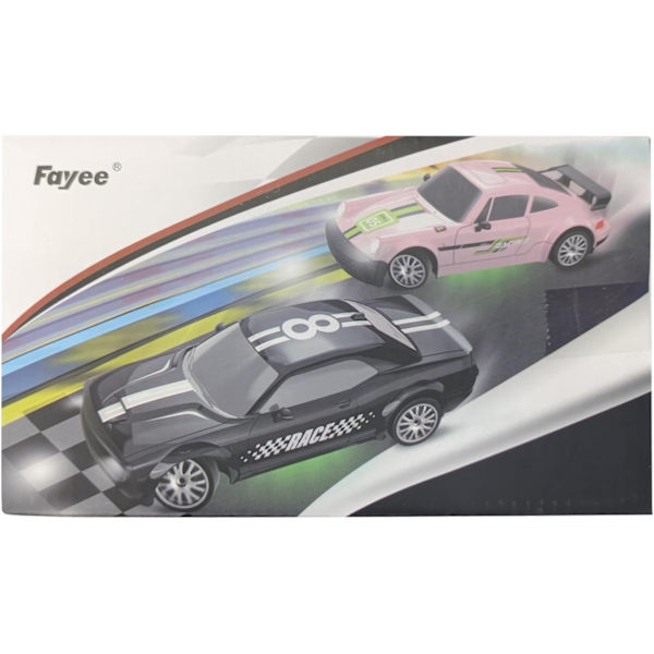RC Driftbil 2.4GHz 1:20 Skala 4WD 20KM/H Højhastigheds Fjernstyret Bil med LED-lys Driftdæk 2 stk. Genopladelige Batterier Legetøjsbiler Green