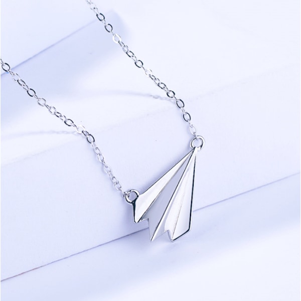 One Direction Pappersflygplan Halsband (Silver)
