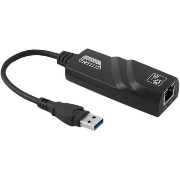 USB 3.0 Gigabit Ethernet 10/100/1000 Mbps RJ45 LAN-nätverksadapter för PC Mac