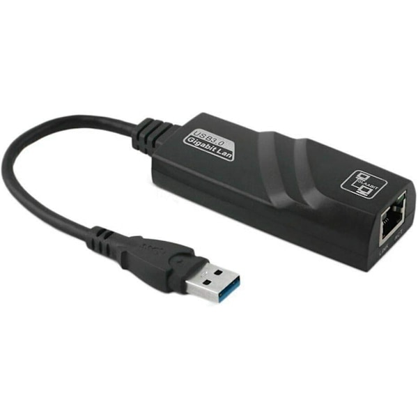 USB 3.0 Gigabit Ethernet 10/100/1000 Mbps RJ45 LAN-nettverksadapter for PC Mac