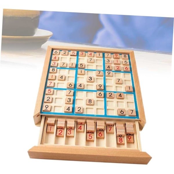 Træbræt Puslespil Bog Tal Ternet Zone Sudoku Bræt Skrivebord Blok Puslespil Tal Placering Træ Puslespil Børn Træ Puslespil Spillebræt Spil