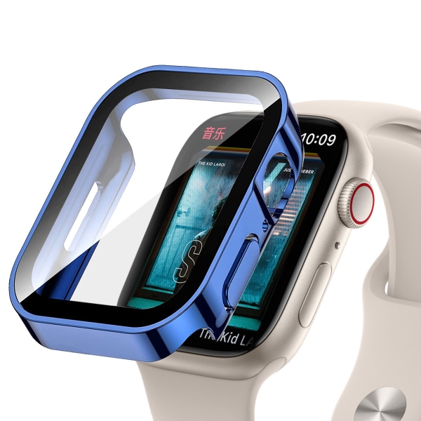 Hardt deksel som er kompatibelt med Apple Watch Ultra 49 mm med herdet glass skjermbeskytter Ultratynn, slitesterk vanntett beskyttelsesdeksel