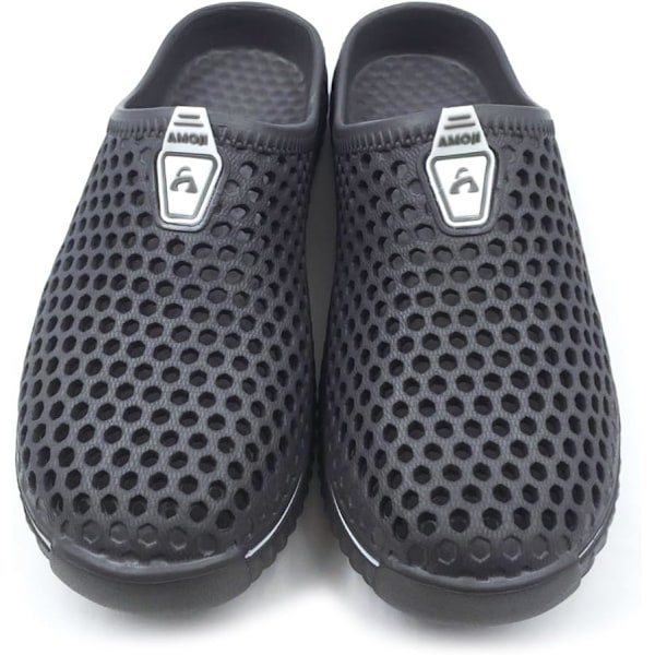 Unisex Hage Clogs Sko Tøfler Sandaler AM1702 Grey 9inch 13 Women/12 Men