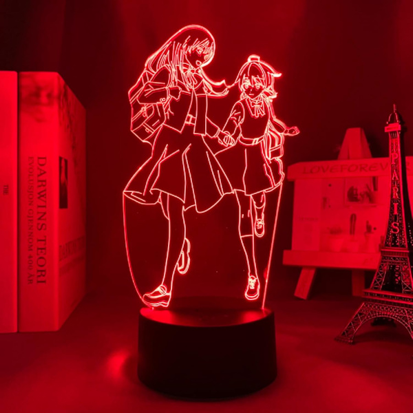 Koito Yuu Nanami Touko Anime Figur Dorm Manga 3D Neon Lampe til Soveværelse Sengelamper Børnegave 3D Illusion Natlampe