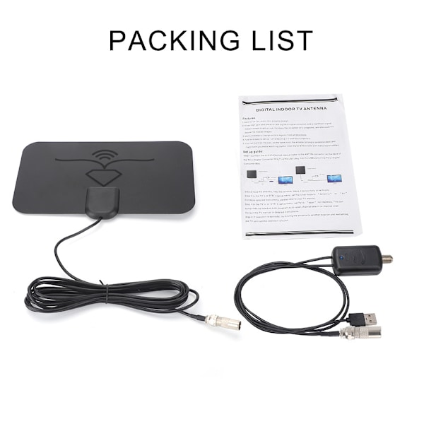 Digitaalinen antenni 4K 1080P Nopea lähetys Universaali 1600 mailia DVB-T TVBOX HDTV-antenni sisätiloihin