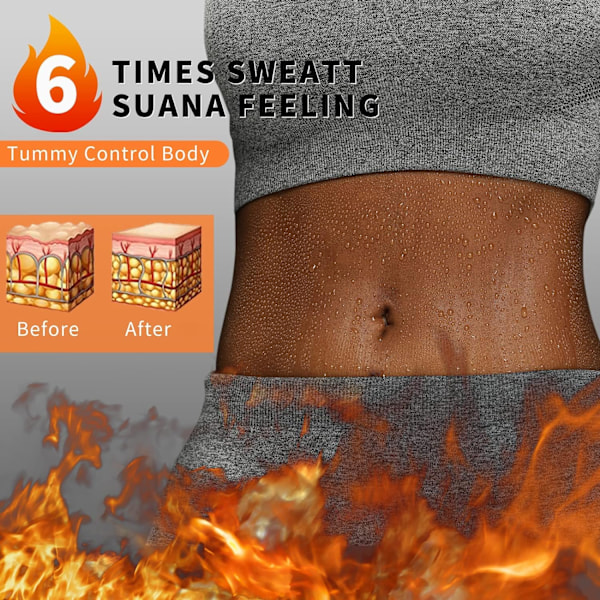 Sauna Suit Talje Trimmer til Kvinder Talje Træner Bælte, Sauna Slankebælte til Kvinder Nedre Mavefedt Plus Størrelse M