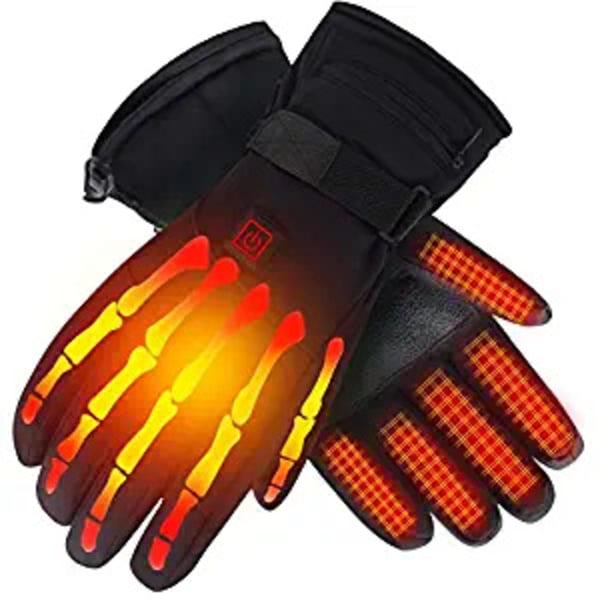 Uppvärmda handskar med uppladdningsbart batteri för män Kvinnor för artrithänder，L storlek med batteri