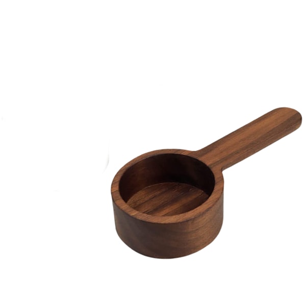 Treskje i tre for kaffe, måleskje i tre, teskje, spiseskje for kaffebønner, malte bønner, proteinpulver, krydder