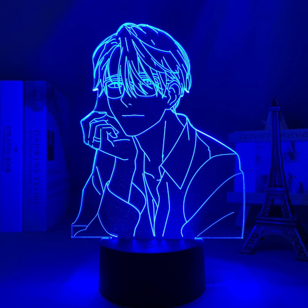 Yuri On Ice Victor LED Lampe til Børneværelses Dekoration Natlys Fødselsdagsgave Værelse Bord Akryl Anime 3D Lys Yuri On Ice