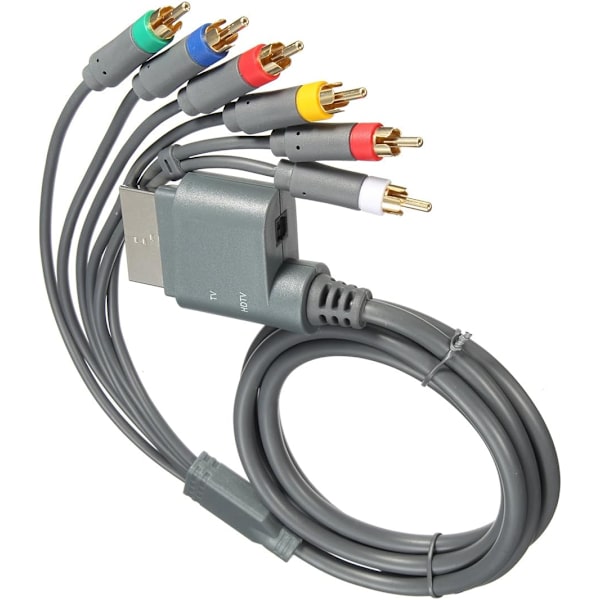 6ft komponent HDTV video- og RCA-stereolyd AV-kabel til Microsoft Xbox 360 / Xbox 360 Slim