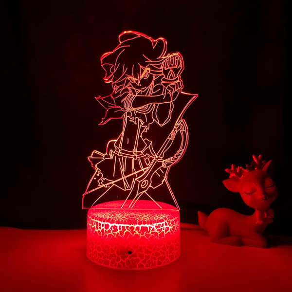 Anime Kill La Kill LED Natlampe til Soveværelsesindretning Lys Fødselsdagsgave Manga Kill La Kill 3D Bordlampe Akryl