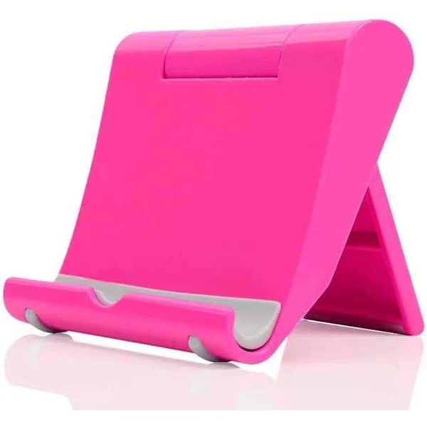 Mobiltelefonhållare för skrivbord 2-pack Mobiltelefonhållare Skrivbordsställ för surfplatta, Fällbar telefonhållare Universellt justerbart surfplattaställ för skrivbord Blue+Pink