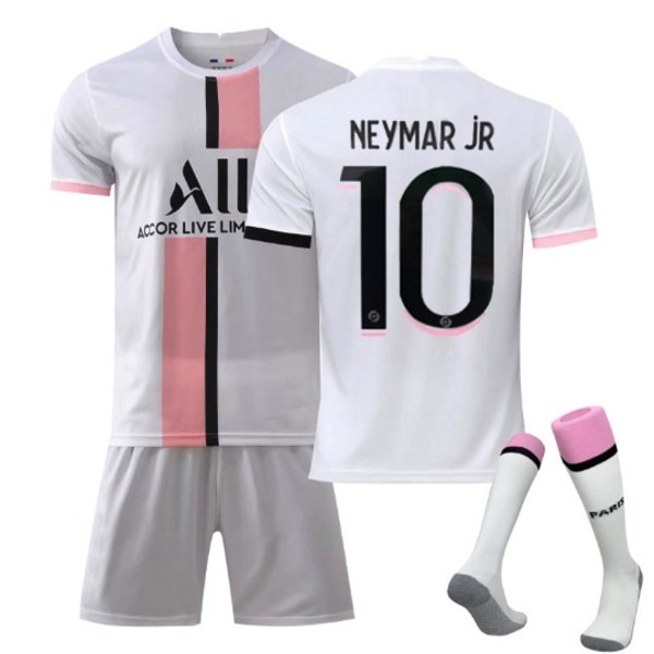 21/22 Paris Saint-Germain borta barn vuxna fotboll fotbollströja Trainin tröja kostym No.10 NEYMAR JR 16
