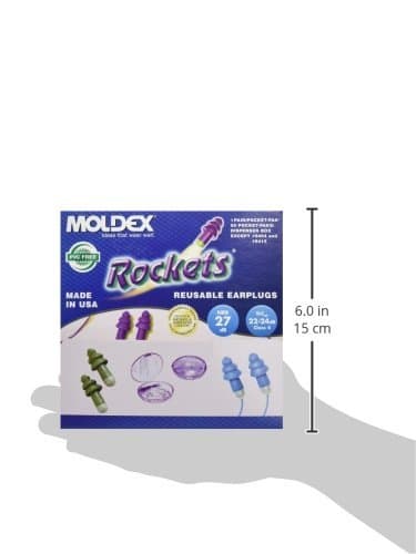 Rockets kapeneva styreenikorvatulppa narulla, violetti