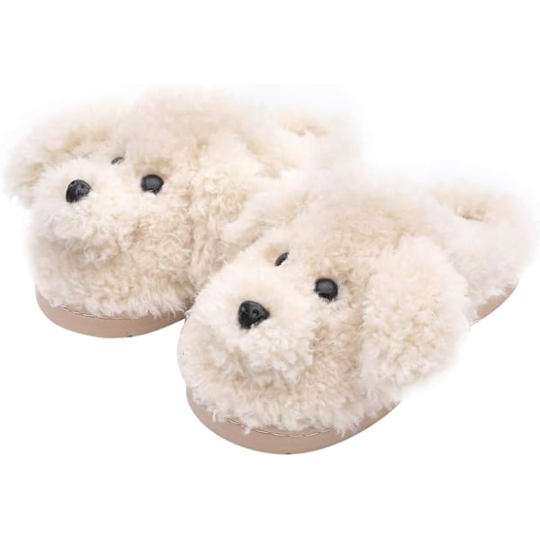 Dam söta Teddy djur tofflor hus tofflor varma minnesskum bomull mysiga mjuka fleece plysch hem tofflor inomhus utomhus