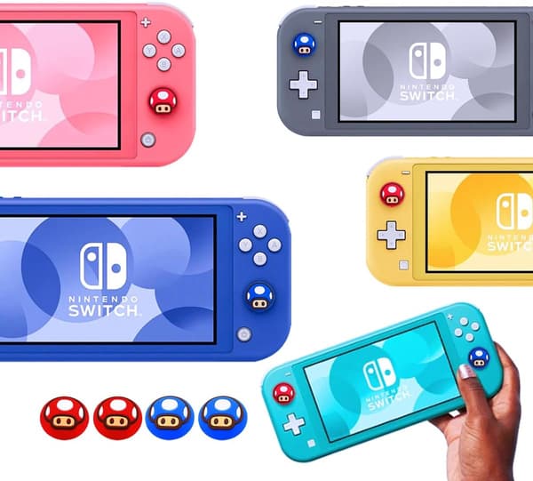 Tommelgrebshætter til Nintendo Switch/OLED/Switch Lite, 4 stk. Hætter til Nintendo Switch Joystick Dæksler Kawaii Tilbehør Switch Tommelgrebshætter