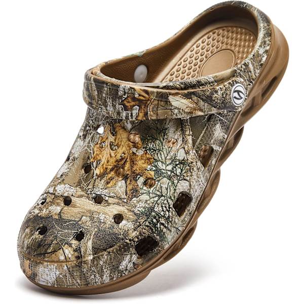 Unisex Hage Clogs Sko Tøfler Sandaler for Menn og Kvinner Walnut11.75inch 11 Women/10 Men