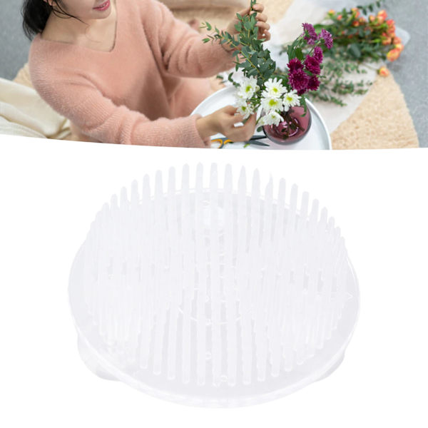 4 st blomsternålshållare transparent plast blomsterfixeringsverktyg blomsternålar med sugkoppbas