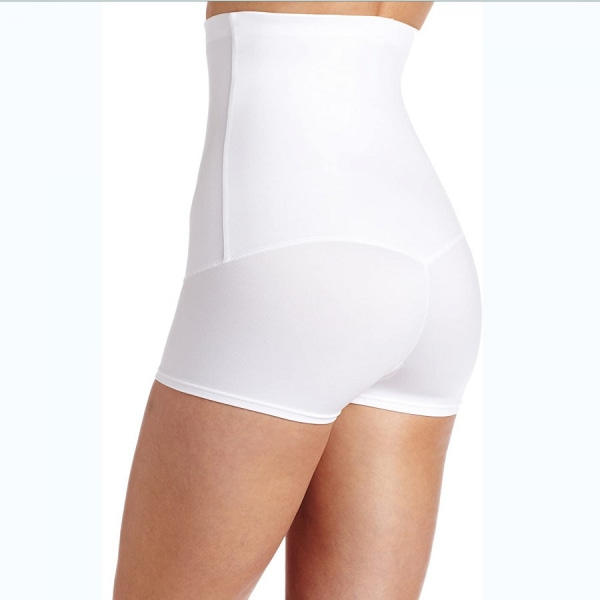 Kvindernes Højtaljede Shapewear  Body Sculpting Abdominal Hip Lifting Fitness Yoga Bukser --- Hvid （Størrelse S）