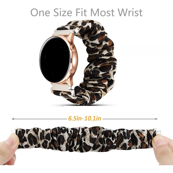 För Scrunchie handledsband ersättning för Galaxy Watch 42mm/Gear S2 Classic/Gear Sport Smartwatches Kompatibel med Samsung Galaxy Watch Active/Active