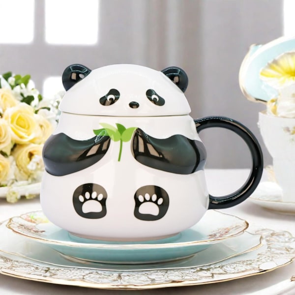 Panda Kops Cute Keramik Kaffeekrus Søde Nyhed Panda Kaffe Kops Te Kop Gave til Jul Fødselsdag