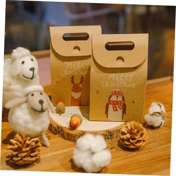 WJ 12 Bulk tygpåsar Dragsko Presentpåsar Tygpåsar för presentförpackning julgodisbehållare julpapperspåse julpåse
