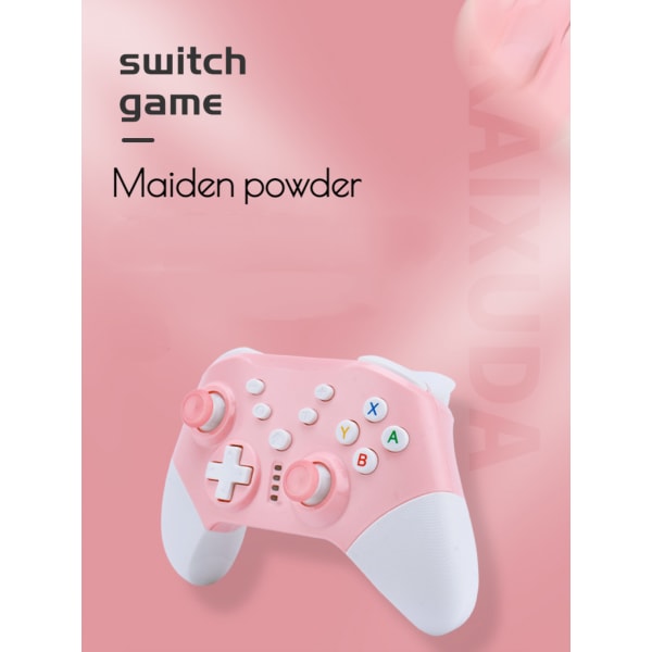Switch Controller, Trådløs Switch Pro Controller til Switch/switch Lite/switch Oled, 6-akset Gyroskop og Dobbelt Vibration (Pink)