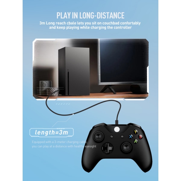 Tilbageknap Tilbehør til X-Box One X S/X-Box Series S/X, Gamepad Tilbageklip Tilbageknap Controller Trådløs Komfortabel Greb Programmerbar