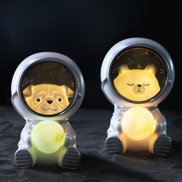 Galaxy astronaut kreativ heminredning skrivbordsdekoration grossist liten lampa vardagsrumsdekoration kattunge astronaut liten lampa