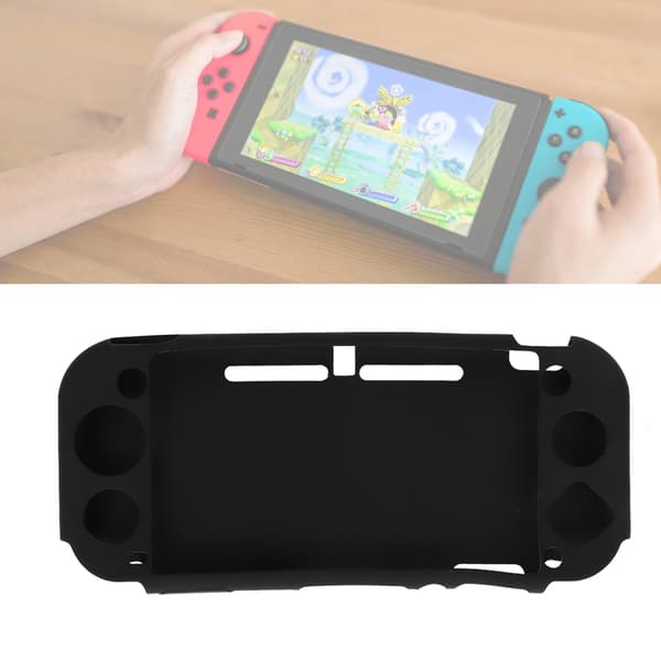 Til Switch Lite Mini Blød Konsol Silikone Gel Beskyttelsescover Spiltilbehør (Sort)