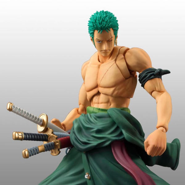 Animefigur One Piece Zoro Actionfigur Roronoa Zoro Figur Skulptur Dekoration Staty Dockmodell Samlarleksak Figur 18cm