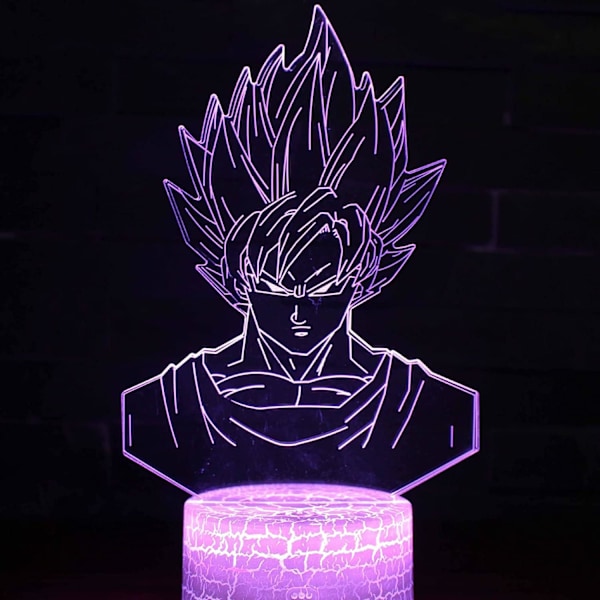 3D Illuusio Anime-lamppu, 7 Väriä Vaihtuva 3D Illuusio Anime-valo, Anime-hahmo 3D-valo Anime Akryyli LED-lampulle Anime Led-valo Lapsille