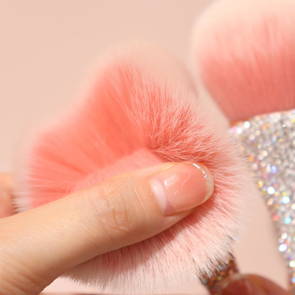 1 kappaleen puuterimeikkisiveltimet Poskipunasivellin Super suuret kasvomeikkisiveltimet Kabuki-siveltimet Puuterikosmetiikalle Kynsipölysivellin Irtonainen puuterisivellin Meikki White Diamond
