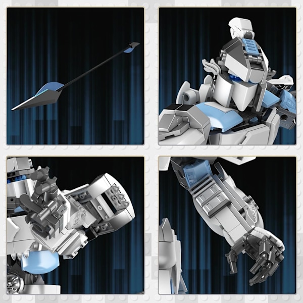 Mech-byggesæt til voksne 70126, Mecha-robot-actionfigurer, udstillingsmodel, sejt transformerende kamp-legetøj til drenge og piger (707 dele)