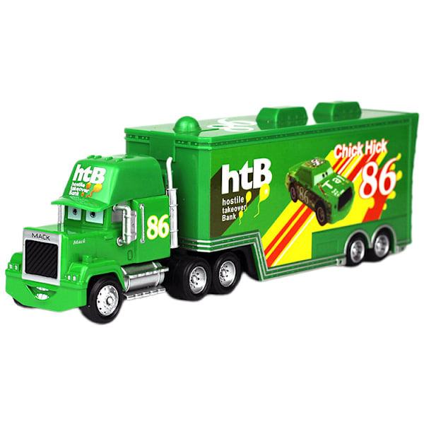 Bilar Story 3 Lightning McQueen 86 Roadmaster 36 Uncle McIntyre Alloy Container Truck Modell