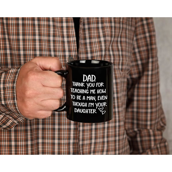 Gaver til far fra datter - Far krus fra datter - Sjov nyhed kaffekop til fædre - Fars dag, fars fødselsdagsgave, Chris