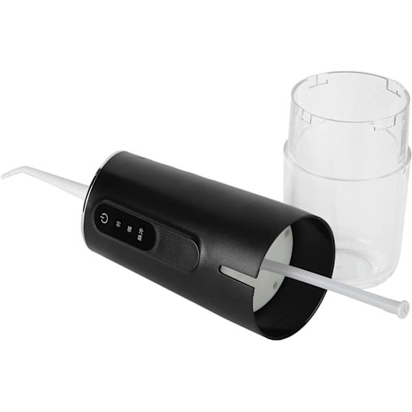 Vattentråd för tänder, 240 ml, 3 lägen, bärbar och uppladdningsbar, IPX7 vattentät elektrisk vattentråd för tänder Black