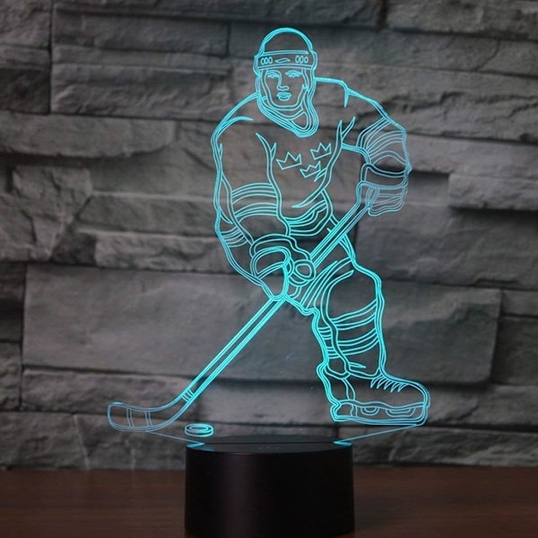 Abstrakt 3D Chihuahua Hund Optisk Illusjon Nattelys 7 Fargeendring Berøringsschalter USB-drevet LED Akryl Skrivebordslampe til Jul Thanksgiving