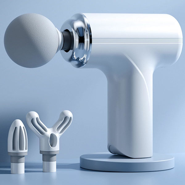 Mini Muskel Massage Pistol Dyb Væv Håndholdt Massage Pistol Terapi Pistol Fascia Pistol Massagepistol Massageapparater Håndholdt Dyb Væv til Nakke Ryg Massage og White