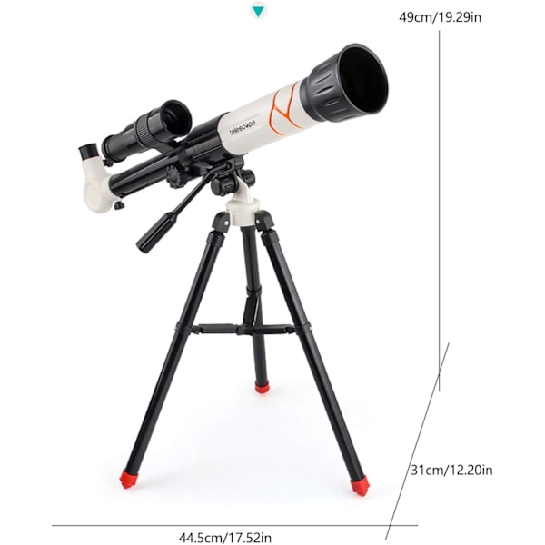 Teleskop för vuxna, refraktorteleskop för nybörjare 20X ~ 40X, HD-teleskop för astronomi barn, bärbart teleskop