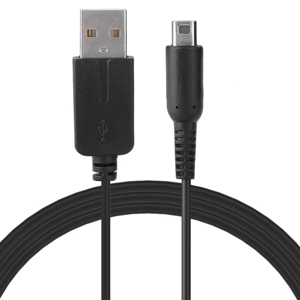 4 stk. USB-strømladekabeladapter USB-lader ladekabelledning for 3DS/NDSI/NEW/2DS