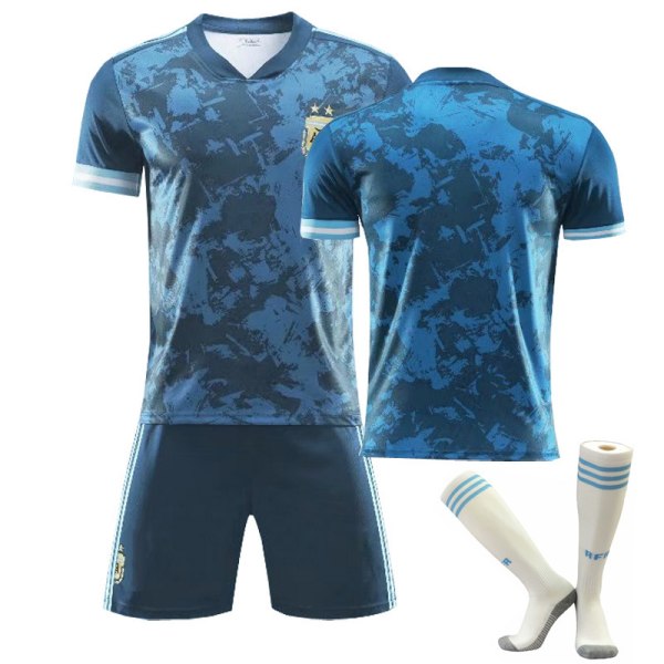 Argentina Retro Minneströja Barn Vuxna Fotbollströja Träningströja Kostym 2020 away L