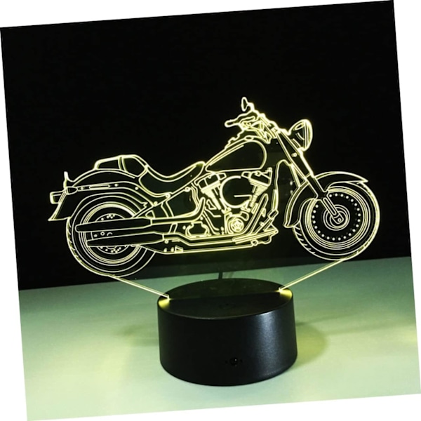 Motorcykel 3D Nattlampa Färgväxlande Nattlampa Pojk Nattlampa Bil Nattlampa LED Motorcykel Lampor 3D Lampa