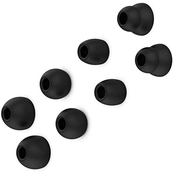 Ersättningshörlurar Silikonöronsnäckor som är kompatibla med Beats by dr dre Powerbeats Pro trådlösa hörlurar (svarta 8 st)