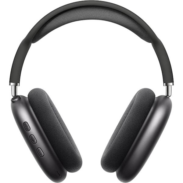 Trådløse hodetelefoner over øret Bluetooth justerbare hodetelefoner 42 timers lyttetid Volumkontroll, passer til spill/løping/sportshodetelefoner Space Gray